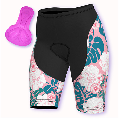 

21Grams Women's Cycling Shorts Spandex Bike Padded Shorts / Chamois Breathable Sports Flamingo Pink Mountain Bike MTB Road Bike Cycling Clothing Apparel Bike Wear / Stretchy / Athleisure