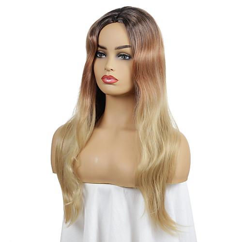 

Synthetic Wig Curly Middle Part Wig Medium Length Dark Brown Synthetic Hair Women's Cosplay Party Fashion Blonde Brown