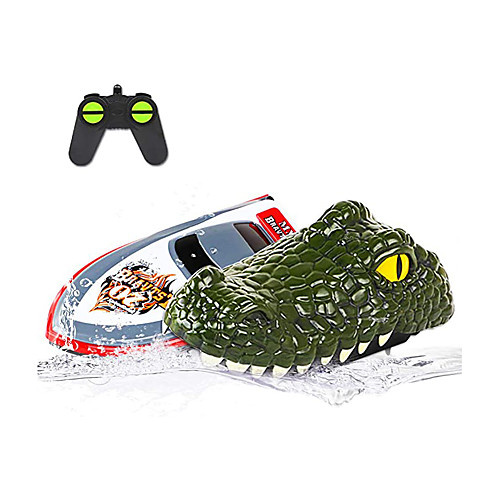 

Remote Control Boats Toy Boats Waterproof Rechargeable Remote Control / RC for Pools and Lakes Boat Crocodile 2 pcs For Kid's Adults' Gift