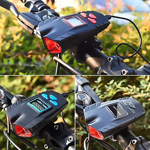 

LED Bike Light Front Bike Light Bike Horn Light Speedometer LED Bicycle Cycling Waterproof Smart Induction Super Bright USB Charging Output Lithium Battery 1200 lm Built-in Li-Battery Powered Natural