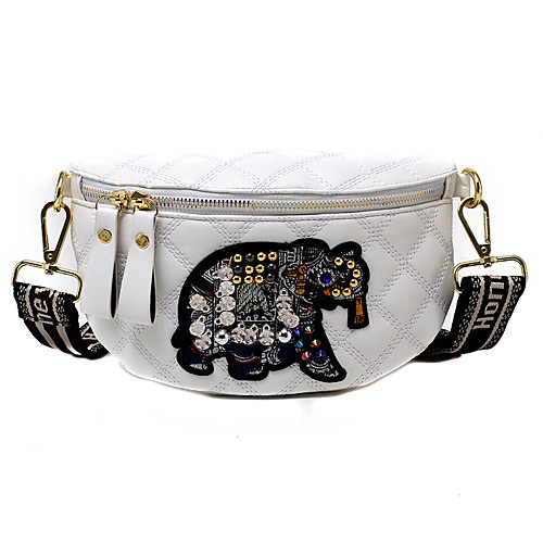 

Women's Bags Sling Shoulder Bag Daily Date 2021 White Black