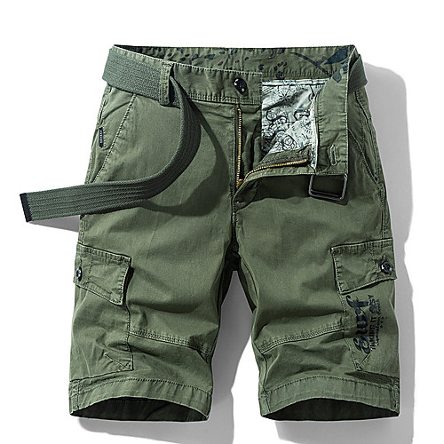 

Men's Hiking Shorts Hiking Cargo Shorts Solid Color Summer Outdoor Multi-Pockets Breathable Soft Wear Resistance Cotton Shorts Red Blue Khaki Green Hunting Fishing Climbing 28 29 30 31 32