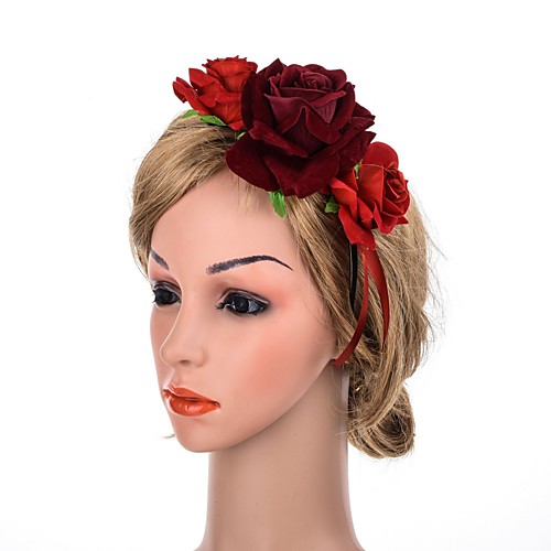 

Petals Sweet Fabric Headpiece with Flower 1 Piece Special Occasion / Party / Evening Headpiece