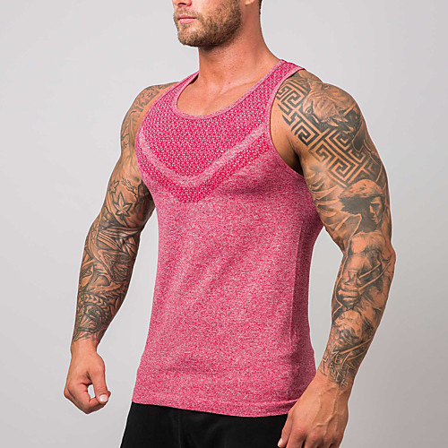 

Men's Sleeveless Workout Tank Top Running Tank Top Running Singlet Vest / Gilet Athleisure Breathable Quick Dry Moisture Wicking Fitness Gym Workout Running Jogging Exercise Sportswear Solid Colored