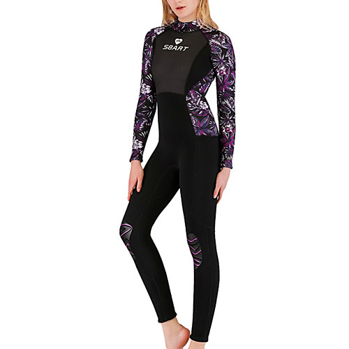 

Women's One Piece Rash Guard Swimsuit Zipper Slim Solid Color Color Block 1315 black fight purple printing 1314 black and blue print Swimwear Bodysuit High Neck Bathing Suits New Neutral Sports