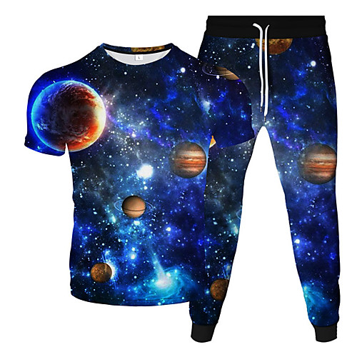 

Women's Men's 2 Piece Tracksuit Sweatsuit Street Casual 2pcs Summer Short Sleeve Moisture Wicking Breathable Soft Gym Workout Running Jogging Training Exercise Sportswear Normal Purple Yellow Red