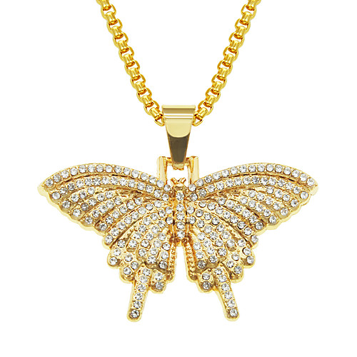 

Women's Men's Necklace Butterfly Alloy Gold Silver 75 cm Necklace Jewelry For Birthday Party