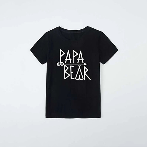 

Men's T shirt Hot Stamping Letter Print Short Sleeve Casual Tops 100% Cotton Basic Fashion Classic Black