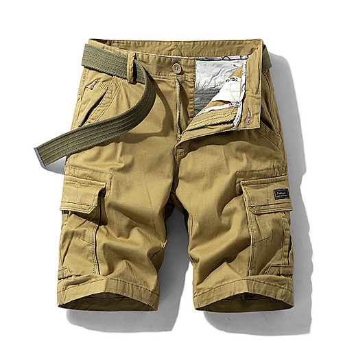 

Men's Hiking Shorts Hiking Cargo Shorts Military Solid Color Summer Outdoor 10 Breathable Soft Wear Resistance Cotton Shorts Black Blue Khaki Green Work Hunting Fishing 28 29 30 31 32