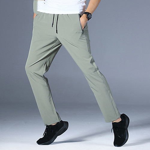 

Men's Hiking Pants Trousers Solid Color Outdoor Tailored Fit Waterproof Breathable Quick Dry Ultra Light (UL) Spandex Pants / Trousers Dark Grey Black Army Green Light Grey Dark Blue Hunting Fishing