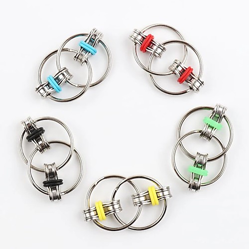 

ADHD Anti Stress Adult Fidget toys Key Ring Hand Spinner Fidget Bearing Tri-Spinner Toy Metal for Adults and Children