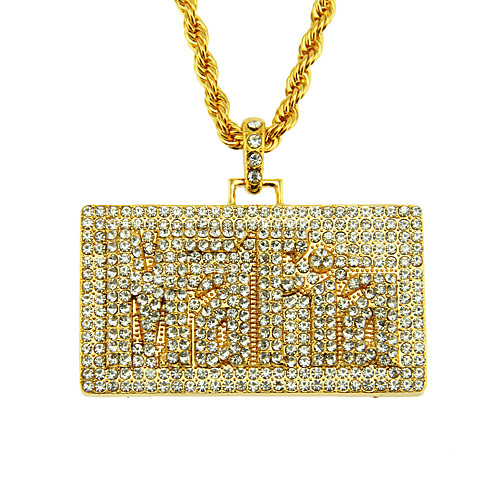 

Men's Boys' Necklace Cuban Link Trendy Alloy Gold Silver 75 cm Necklace Jewelry For Street