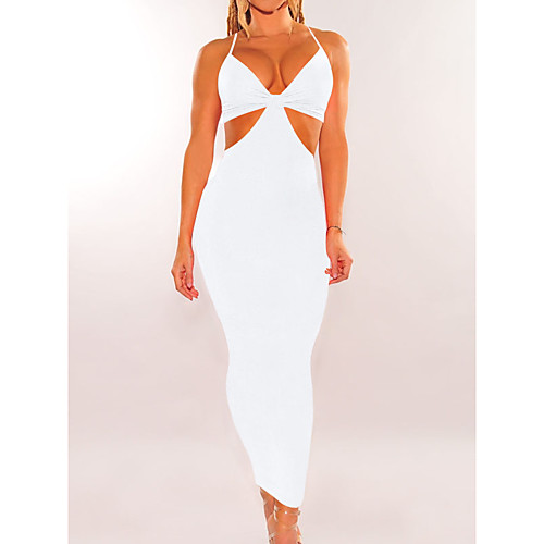 

Women's Strap Dress Maxi long Dress 2625 black 2625 white 2625 wine red 2625 Royal Blue 2625 color orchid 2625 Army Green Sleeveless Solid Color Backless Summer Sexy 2021 S M L XL