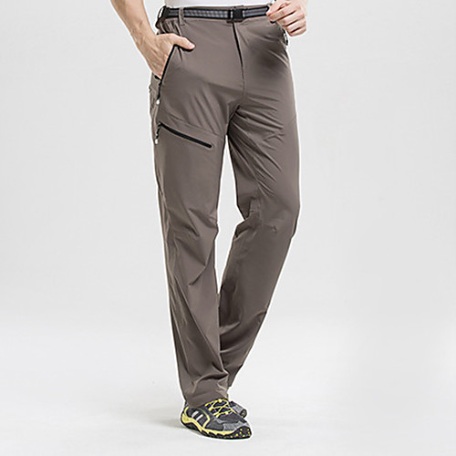 

Men's Hiking Pants Trousers Solid Color Summer Outdoor Tailored Fit Waterproof Quick Dry Breathable Wear Resistance Bottoms Black Army Green Khaki Hunting Fishing Climbing S M L XL XXL