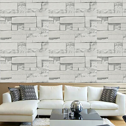 

3d Self-adhesive Wallpapers For Living Room Bedroom Room Decor PVC Waterproof Vintage Rock Brick Wallpaper Murals 45cm100cm