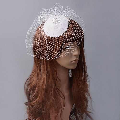 

Retro Pearl Tulle Fascinators with Pearls / Crystals 1 Piece Special Occasion / Party / Evening Headpiece
