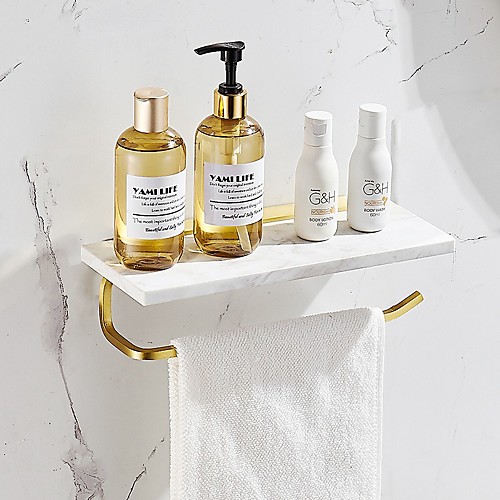 

Toilet Paper Towel Holder Toilet Wall-mounted Mobile Phone Holder Bathroom Marble Hand Towel Roll Paper Hanger