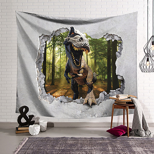 

Wall Tapestry Art Decor Blanket Curtain Hanging Home Bedroom Living Room Decoration Polyester Dinosaur