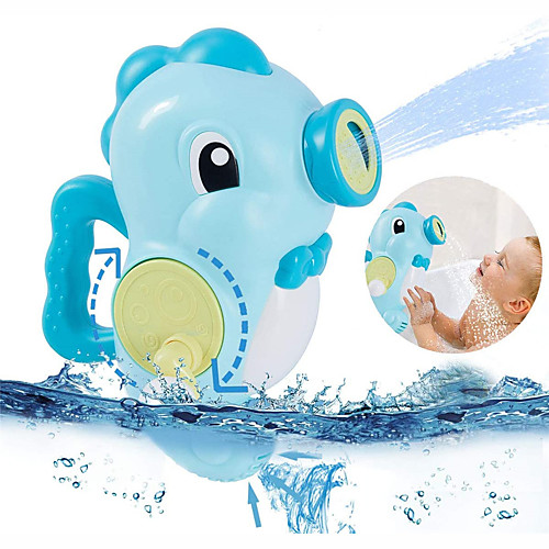 

Switchable Spray Sprinkler Bath Toy Bathtub Pool Toys Water Pool Bathtub Toy Seahorse Plastic Bathtime Bathroom for Toddlers, Bathtime Gift for Kids & Infants / Kid's