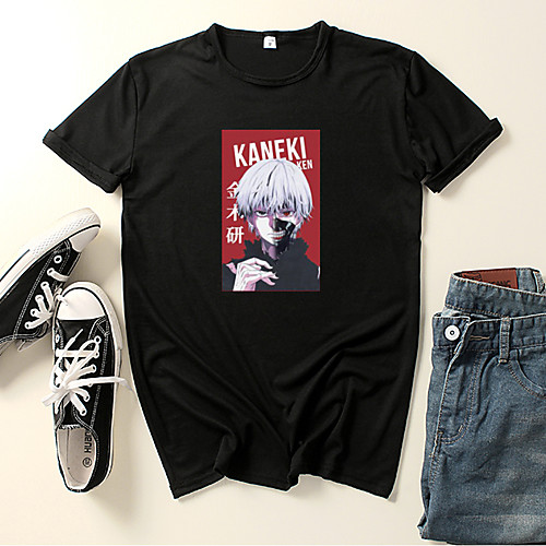 

Inspired by Tokyo Ghoul Kaneki Ken Cosplay Costume T-shirt Microfiber Graphic Prints Printing T-shirt For Men's