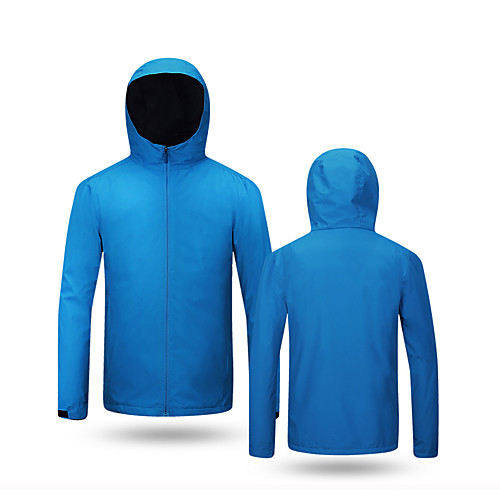 

Men's Hiking Softshell Jacket Hiking Jacket Hiking Windbreaker Outdoor Solid Color Waterproof Lightweight Windproof Breathable Outerwear Jacket Top Full Length Visible Zipper Hunting Fishing Climbing