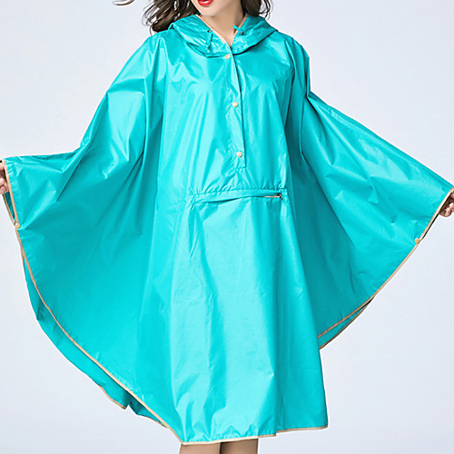 

Women's Men's Rain Poncho Waterproof Hiking Jacket Rain Jacket Outdoor Solid Color Waterproof Lightweight Windproof Breathable Raincoat Poncho Top Fishing Climbing Beach Black Yellow Blue Royal Blue