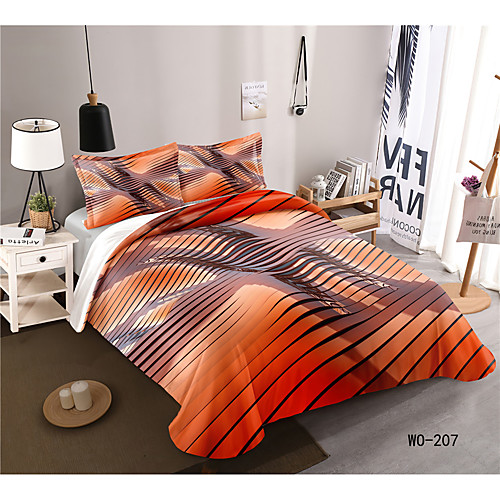 

3-Piece Duvet Cover Set Hotel Bedding Sets Comforter Cover with Soft Lightweight Microfiber, Include 1 Duvet Cover, 2 Pillowcases for Double/Queen/King(1 Pillowcase for Twin/Single)