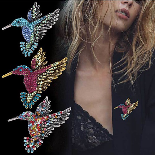 

Women's Brooches Solitaire Wings Elegant Fashion Brooch Jewelry Lake Blue Blue Red For Festival