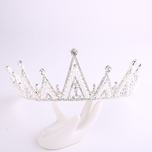 

Simple Wedding Alloy Tiaras with Metal 1 Piece Wedding / Birthday Headpiece