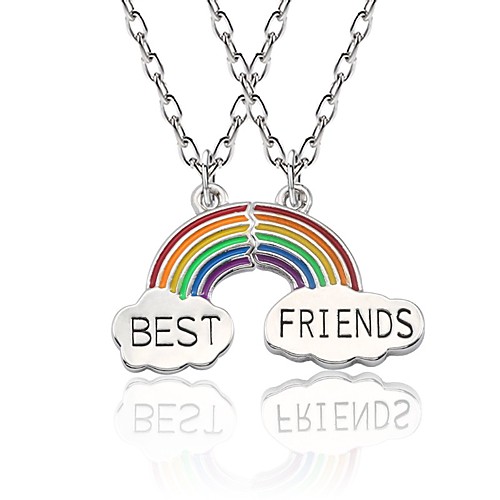 

Women's Pendant Necklace Necklace Rainbow Cute Alloy Rainbow 455 cm Necklace Jewelry 1pc For Gift Birthday Party