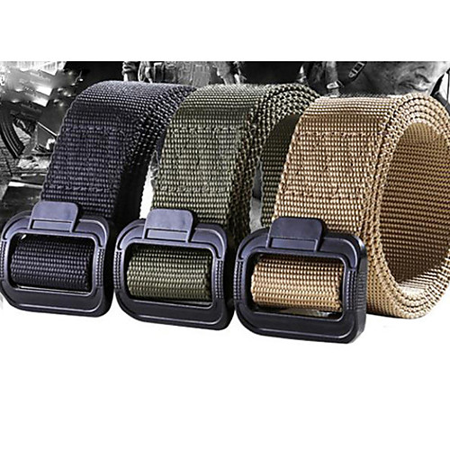 

Men's Military Tactical Belt Breathable Wearable Quick Release for Solid Colored Nylon Canvas Fall Spring Summer