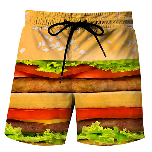 

Men's Swim Shorts Swim Trunks Board Shorts Breathable Quick Dry Drawstring - Swimming Surfing Water Sports Summer