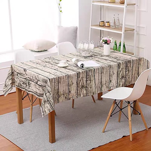 

Table Cloth Linens Dust-Proof Country Striped Tabel cover Table decorations for Daily Wear rectangule 4060 cm White 1 pcs