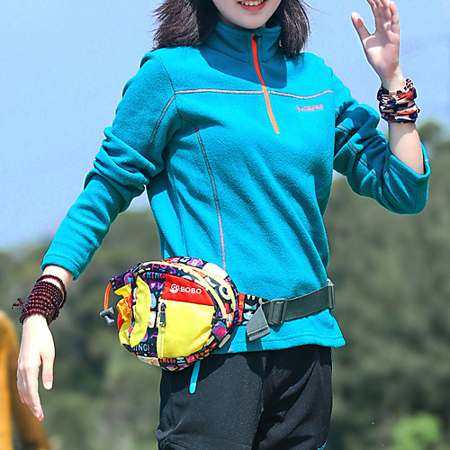 

Men's Hiking Tee shirt Long Sleeve Stand Collar Tee Tshirt Outdoor Windproof Breathable Warm Comfortable Autumn / Fall Winter Polyester Solid Color Black Burgundy Green Climbing Camping / Hiking