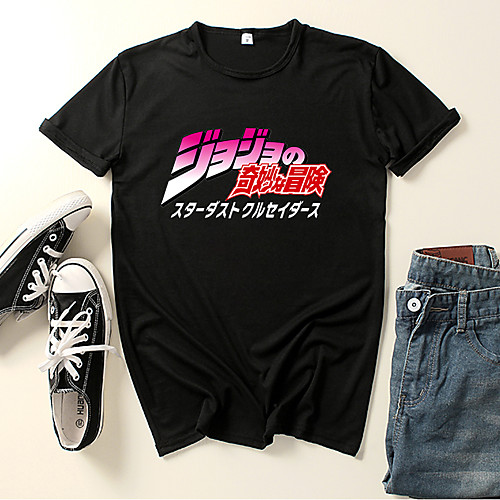 

Inspired by JoJo's Bizarre Adventure JOJO Cosplay Costume T-shirt Microfiber Graphic Prints Printing T-shirt For Men's