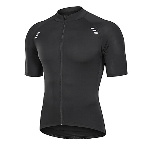 

21Grams Men's Short Sleeve Cycling Jersey Spandex Black Bike Jersey Mountain Bike MTB Road Bike Cycling Sports Clothing Apparel / Stretchy / Athleisure