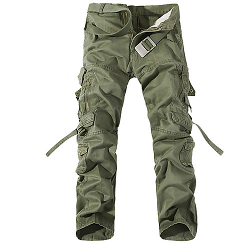 

Men's Hiking Pants Trousers Hunting Pants Tactical Cargo Pants Ventilation Quick Dry Breathable Wearproof Fall Spring Solid Colored Cotton for Black Yellow Army Green XS S M L XL