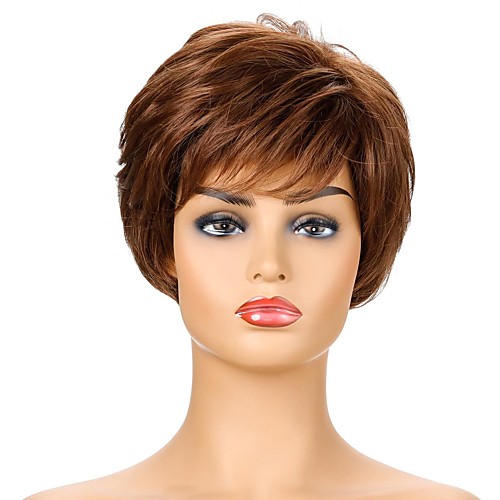 

Synthetic Wig Curly Short Bob Wig Short Brown / Burgundy Synthetic Hair Women's Party Fashion Comfy Brown