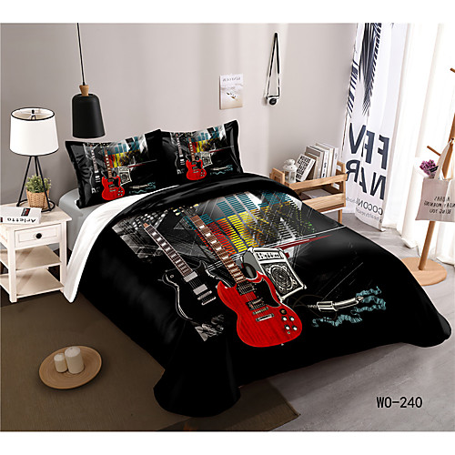 

3-Piece Duvet Cover Set Hotel Bedding Sets Comforter Cover with Soft Lightweight Microfiber, Include 1 Duvet Cover, 2 Pillowcases for Double/Queen/King