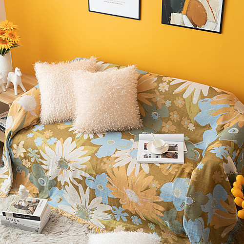 

Sofa Cover Floral Printed Cotton Slipcovers