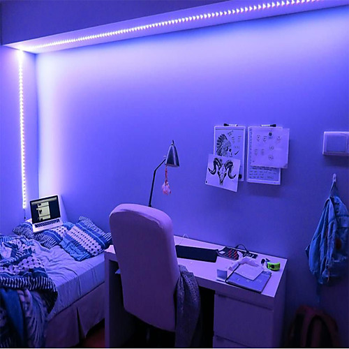 

LED Strip Lights Waterproof RGB 1M Tiktok Lights 5V USB RGB TV Backlight 2835 Lighting for TV Room Holiday Decoration with 24 Keys Remote Controller