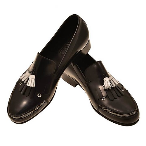 

Men's Loafers & Slip-Ons Daily PU Synthetics Black Fall Spring
