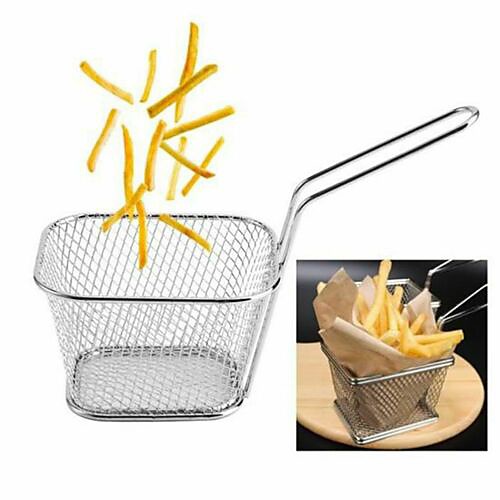 

Fries Fry Basket Mini Stainless Steel Home Kitchen Cooking Hand Tool Accessories