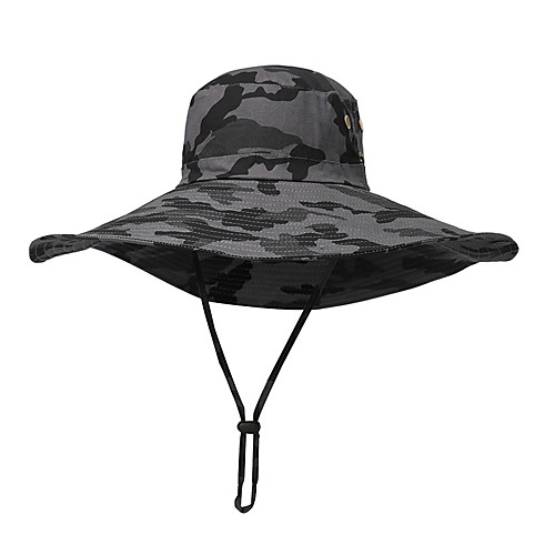 

Men's Hats Fishing Hat Portable Ultraviolet Resistant Breathability Comfortable Camo Spring & Summer Terylene Hunting Fishing Camping / Hiking / Caving Everyday Use White Army Green Dark Gray Khaki