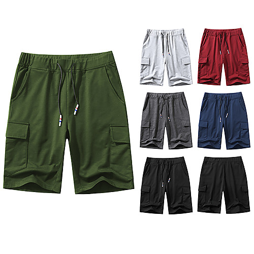 

Men's Shorts Casual Shorts Pants Simple Short ArmyGreen Black Wine Light Grey Dark Gray