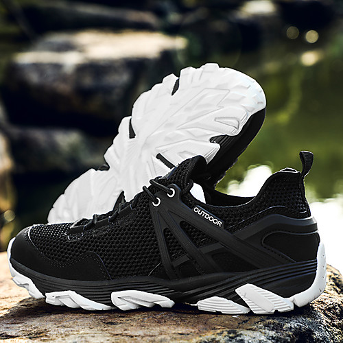 

Men's Trainers Athletic Shoes Sporty Athletic Outdoor Water Shoes Walking Shoes Mesh Non-slipping Black Army Green Gray Spring Summer