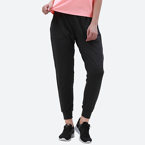 

Women's Joggers Jogger Pants Athletic Pants / Trousers Bottoms Pocket Spandex Winter Fitness Gym Workout Performance Running Training Breathable Soft Sweat wicking Normal Sport Solid Colored Black