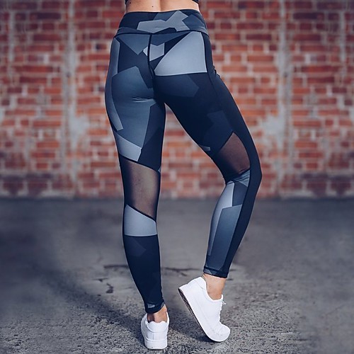 

Activewear Pants Printing Solid Women's Training Running Natural Polyester