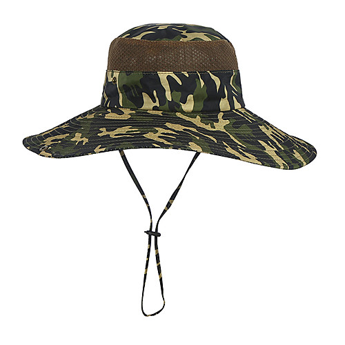 

Men's Hats Fishing Hat Portable Ultraviolet Resistant Breathability Comfortable Camo Spring & Summer Terylene Cotton Hunting Fishing Camping / Hiking / Caving Everyday Use Camouflage Color Jungle