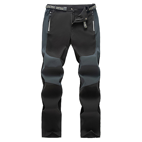 

Men's Hiking Pants Trousers Patchwork Summer Outdoor Comfort Quick Dry Breathable Stretchy Pants / Trousers Dark Grey Black Army Green Dark Navy Hunting Fishing Climbing XS S M L XL / Zipper Pocket